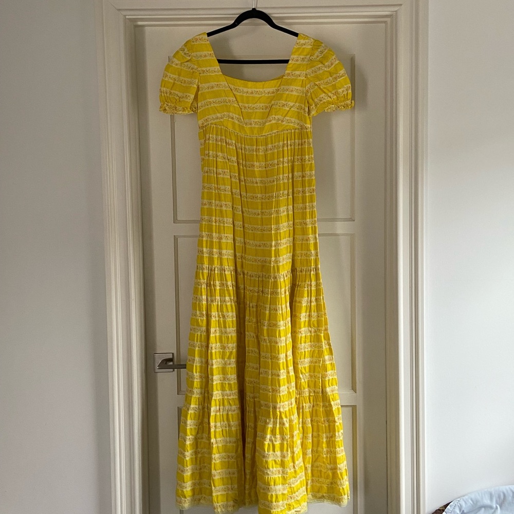 GORGEOUS Vintage Yellow Gown - Size S